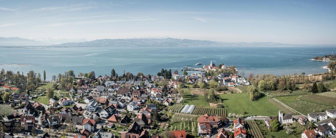 Ferienwohnung Seeblick Mit Blick Auf Die Alpen Wasserburg Exteriör bild